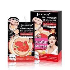 จุฬาเฮิร์บ วอเตอร์เมลอน อีอี คูชั่น Julas Herb Watermelon EE Cushion SPF50 PA+++ 6 มล. อีอีคูชั่นคุมมัน 1 กล่อง