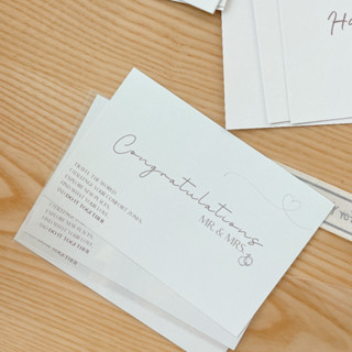 การ์ดอวยพรวันแต่งงาน Wedding Card การ์ดแสดงความยินดีงานแต่งงาน