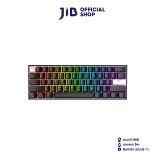 FANTECH WIRELESS KEYBOARD (คีย์บอร์ดไร้สาย) MAXFIT61 FROST WIRELESS (MK860) (BLACK) (OUTEMU BLUE SWITCH - RGB - EN/TH)