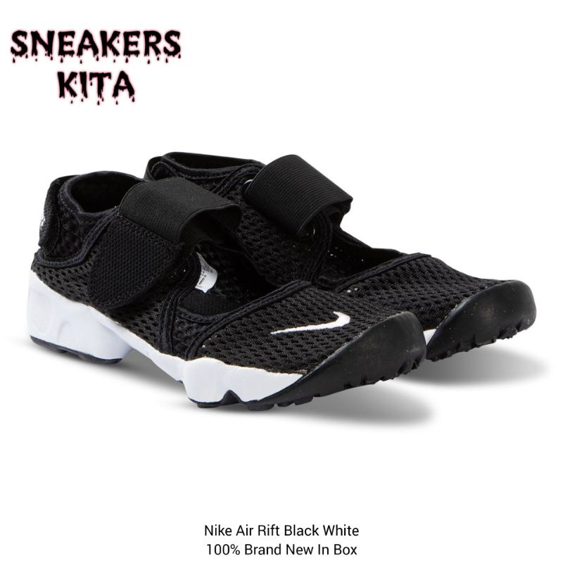 ของแท้ 100% Sandal Nike Air Rift BR Black White