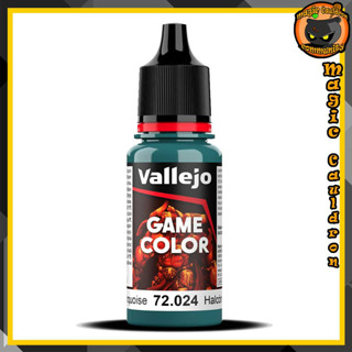 Turquoise 18ml. New Vallejo Game Color สีอะคริลิคสูตรน้ำ