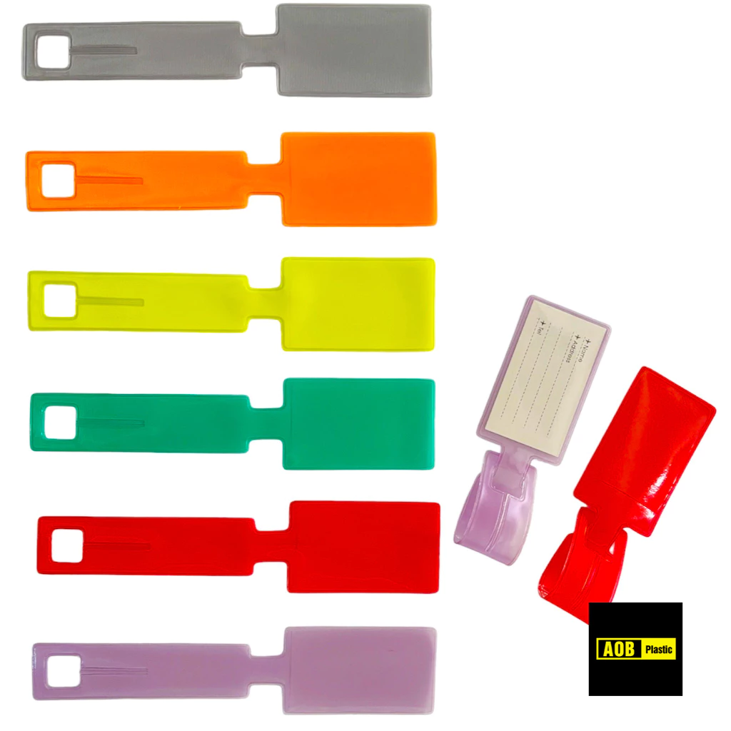 ป้ายชื่อห้อยกระเป๋า tag แพ็ค5ชิ้น สายคล้องกระเป๋าใส่บัตร