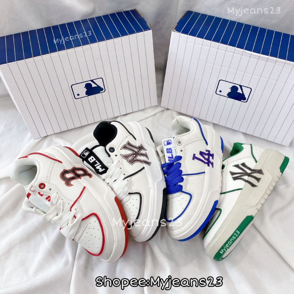 🔥ลดเพิ่ม50🔥 รองเท้าผ้าใบ MLB CHUNKY LINER มาใหม่ชนSHOP FREE BOX  พร้อมกล่องจากช็อป