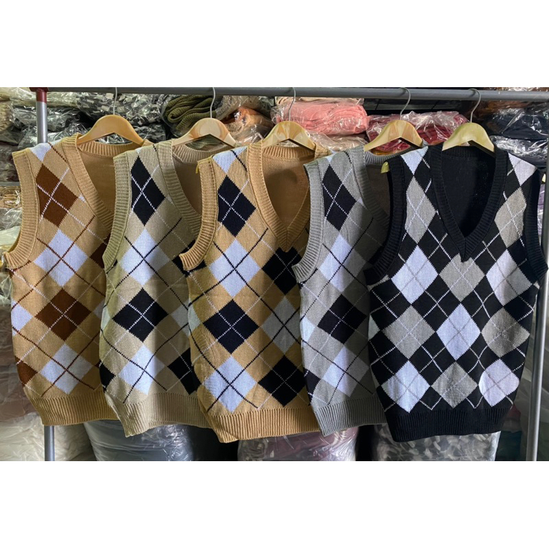 เสื้อไหมพรมลายข้าวหลามตัด/คริตมาส แบบนุ่ม ใส่ได้ทุกเพศทุกวัย