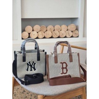 💙กระเป๋าสะพายมีสายMLB Basic Big Logo Canvas S-Tote Bag