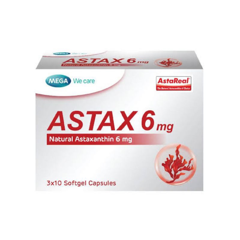 Astax 6 mg. Astaxanthin 6 mg. สําหรับลดริ้วรอย