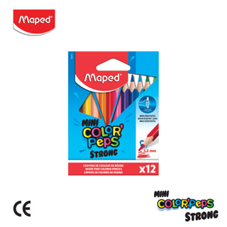 Maped สีไม้ แท่งสั้น 12 สี MINI COLORPEPS STRONG CO/862812