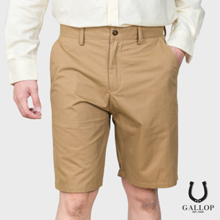 GALLOP : CHINO SHORTS กางเกงขาสั้นผ้าชิโน รุ่น GS9018 สีน้ำตาล / ราคาปกติ 1490.-