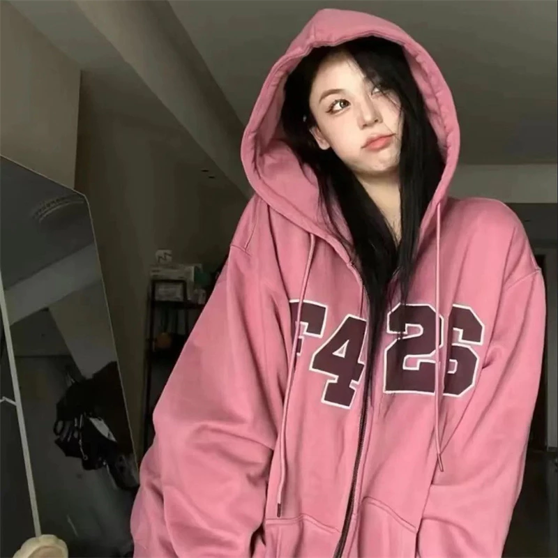 KKS เสื้อกันหนาว เสื้อฮู้ด แขนยาว 2025สินค้ามาใหม่ เกาหลี ใส่สบายๆ หลวม