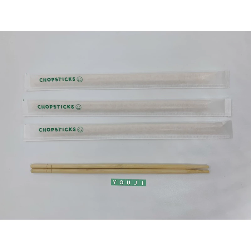 ตะเกียบอนามัย ตะเกียบไม้ ซองกระดาษ 70 คู่ (ยิ้ม) / Chopsticks in paper wrap 70 pairs