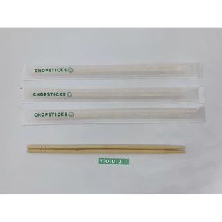 ตะเกียบอนามัย ตะเกียบไม้ ซองกระดาษ 70 คู่ (ยิ้ม) / Chopsticks in paper wrap 70 pairs