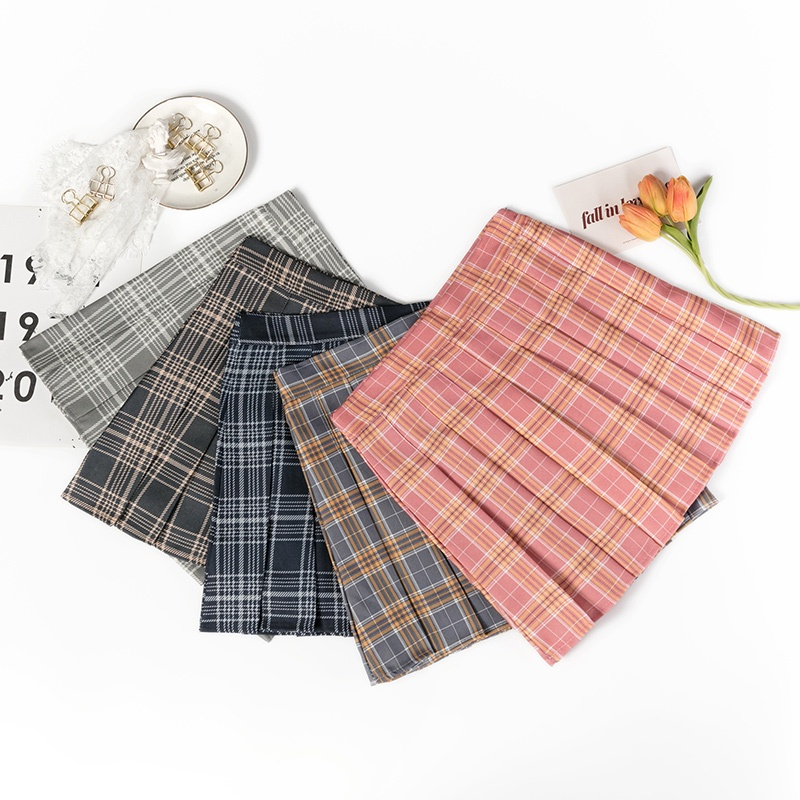 ☆XS-3XL☆ กระโปรงเกาหลี กระโปรงลายสก๊อต มีชับใน - รูปที่ 7