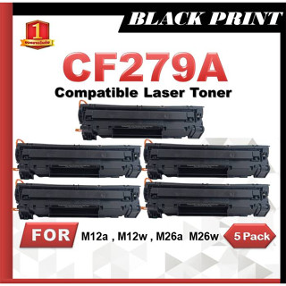 ตลับหมึกเลเซอร์แพ็ค 5 ตลับ Toner CF279A For HP Printer M12a/M12w/M26a/M26nw/12/26/m12/m26/12w/12a/26a/26w