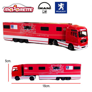 โมเดลรถเหล็ก majorette ลิขสิทธิ์แท้ รุ่น MAN TGX สเกล1/87 (รถนอกแพ็ค-ราคาพิเศษ) รถ ทรานสปอร์ต รถขนรถ รถสไลด์ MJ