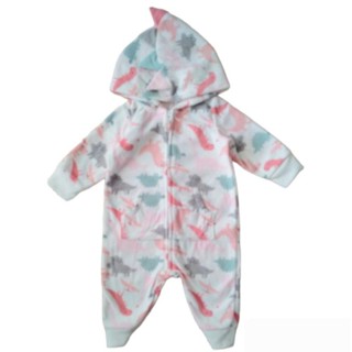 ชุดกันหนาว ชุดหมีเด็กอ่อน Size : 3-12 เดือน (6m, 12m) Carters รุ่น Hooded Dinosaur มือ 1