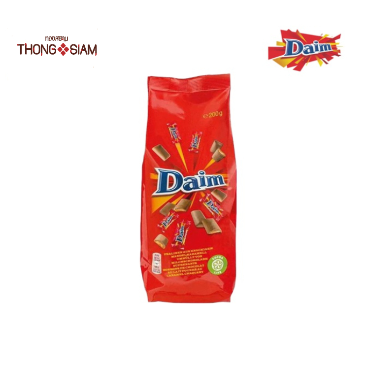 ถูกที่สุด! ช๊อคโกแลตดาอิม Daim Caramel Chocolate 200g. BBE: 08/2026 (Made in Sweden)