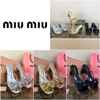 รองเท้าแตะส้นสูง Miu Miu 2023SS