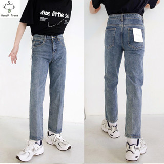 M&P  Jeans -รุ่นยอดนิยม กางเกงยีนส์ผู้ชายมีจีบทรงตรงขา9ส่วนส…