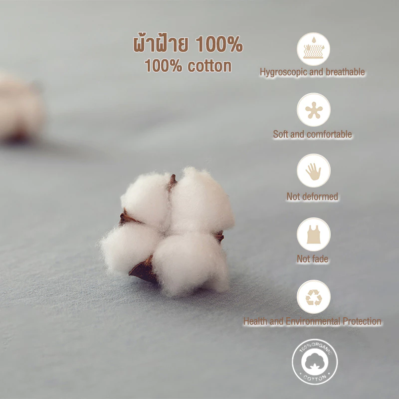 UTICI ผ้าปูที่นอน 6ฟุต/5ฟุต ผ้าฝ้ายแท้ มีที่รัดมุม thumbnail 7