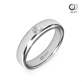 Zilvy - แหวนชายเพชรน้ำร้อย 0.10 กะรัต (GR219)