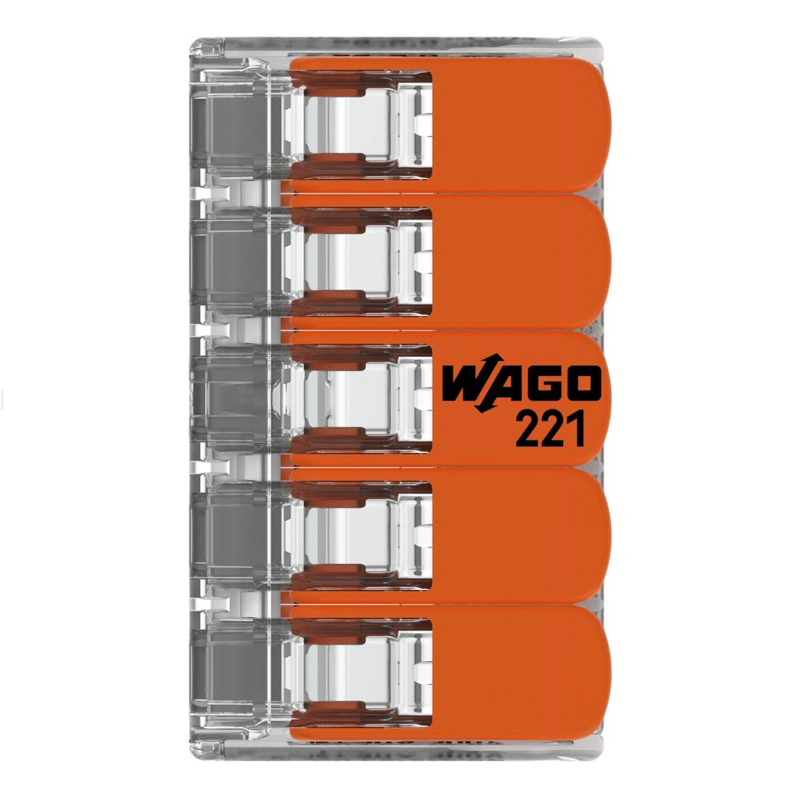 Wago อุปกรณ์เชื่อมสายไฟ Terminal Connecter แบบ 5 ช่อง 4 ตร.มม. ของแท้ 100% ราคา ถูกที่สุด ดีลบีเคเค แกลเลอรีภาพที่ 5