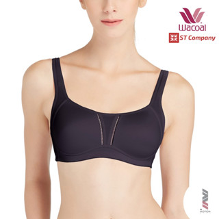 Wacoal Motion Wear บรา ออกกำลังกาย สีดำ (Black) รุ่น WR1491 ไม่มีโครง วาโก้ Exercise Sport Bra บราออกกำลังกาย เสื้อใน