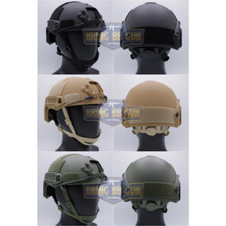 หมวก Fast (หมวกฟาส) (Fast Helmet MH type) รุ่น Upgrade Version No holes (รุ่นปรับท้ายทอย)