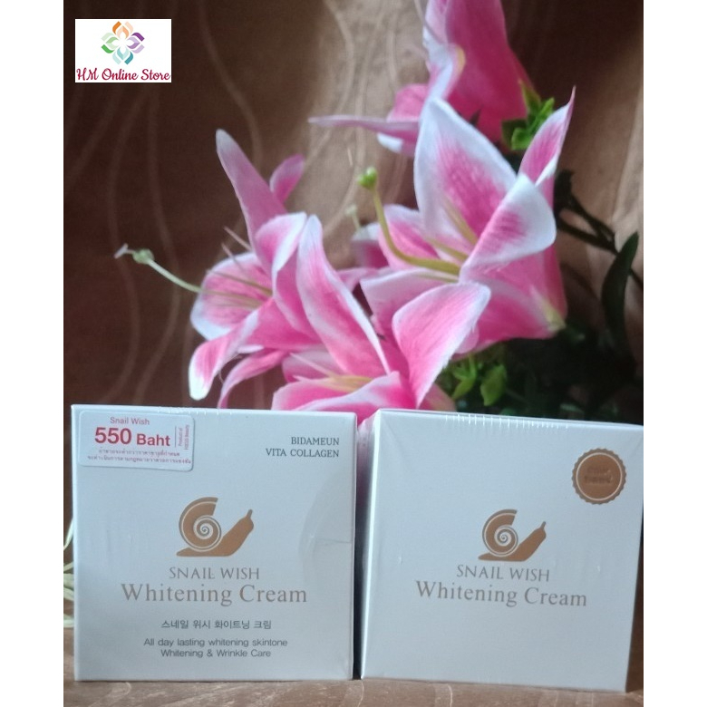 Buy 50g  New Skin Snail Wish Cream Whitening