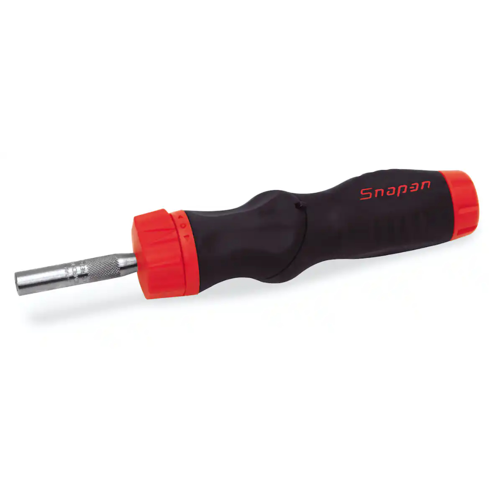 SNAP-ON NO.SGDMRCE44 Screwdriver Ratcheting 5 Position Handle Red Factory Gear By Gear Garage