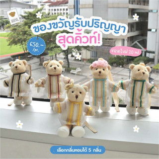 (ฟรีถุงสปันบอนด์) Aroma Teddy รุ่น Graduation ชุดครุยโปร่ง ตุ๊กตาหมีหอม | Teddy House