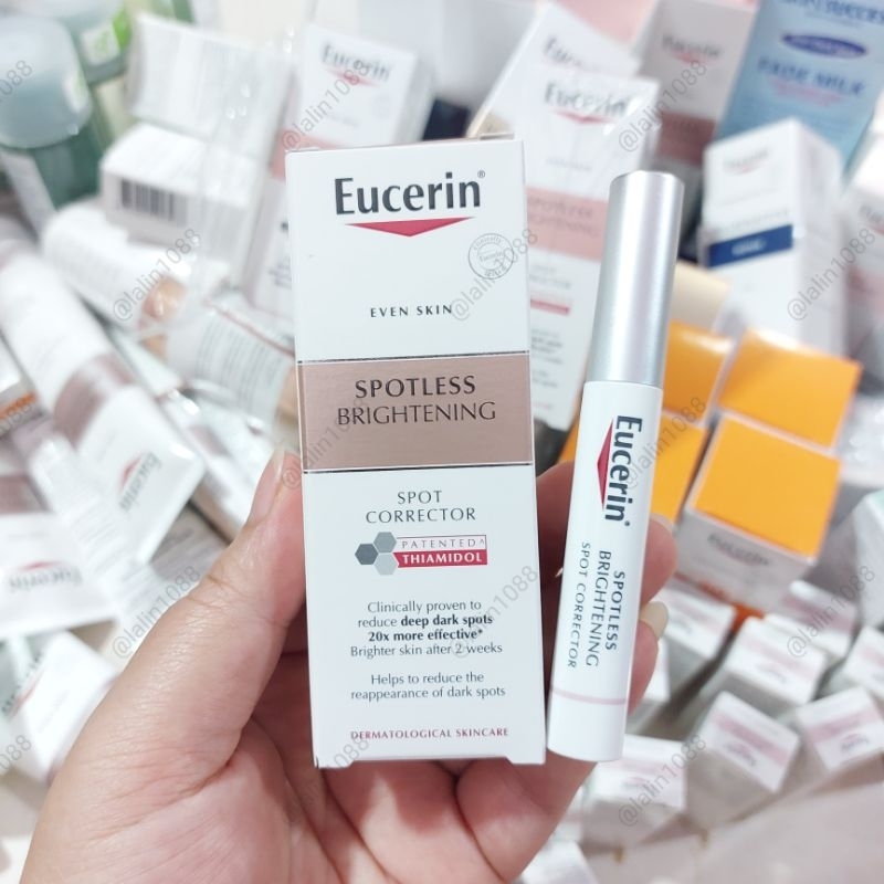 Exp.2028 | แท่งแต้มฝ้า Eucerin Spotless Brightening Spot Corrector 5ml | เจลแต้มลดจุดด่างดำ กระ ฝ้า