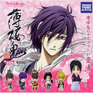 TAKARA TOMY ARTS : Hakuouki Shinsengumi Kitan - บุพผาซามูไร - deformed figure series - full set of 6