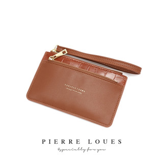 PL19-60 พร้อมส่ง Pierre Loues แบบบาง งานแท้ แบบคล้องมือ  กระเป๋าสตางค์ใบสั้น รุ่น SIZE S