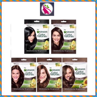 Garnier Color Naturals 30g การ์นิเย่ คัลเลอร์ แนทเชอรัลส์ แชมพูเปลี่ยนสีผม ปิดผมขาว (1 ซอง)