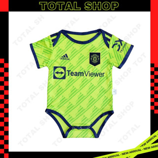 ชุดบอลเด็กทารก 2022/23 ชุดบอลเด็กเล็ก ชุดบอลเด็กแรกเกิดแมนยู Manchester United Babysuit แมนยูเขียว