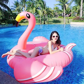 ห่วงยางลอยน้ำรูปนกฟลามิงโก #ไม่รวมปั๊มลม เบาะลมลอยน้ำนกฟลามิงโก Flamingo Pool Float -สินค้ามีพร้อมส่ง-