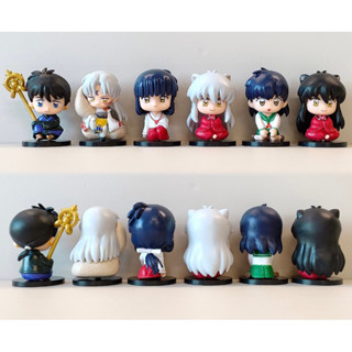 อินุยาฉะ Inuyasha ท่านั่ง น่ารักๆ มี 4 , 6 แบบ สูง 4 cm สินค้าพร้พร้อมส่ง เก็บปลายทางได้