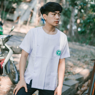 เสื้อกาวน์สาธารณสุข คอกลม