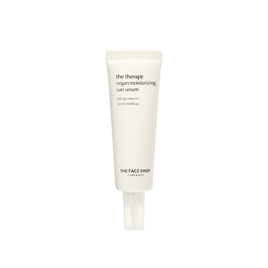 THE FACE SHOP The Therapy Vegan Moisturizing Sun Serum SPF50+ PA