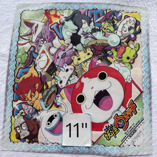 Yokai watch ผ้าเช็ดหน้าการ์ตูนญี่ปุ่น