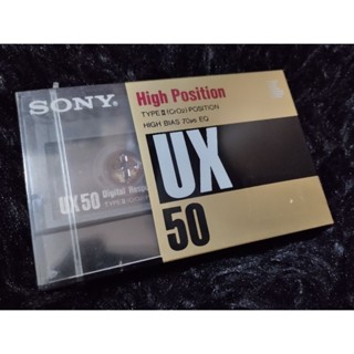 เทปเปล่าโครเมี่ยมซีลในห่อ Sony UX50 High Position Type II 50 นาที