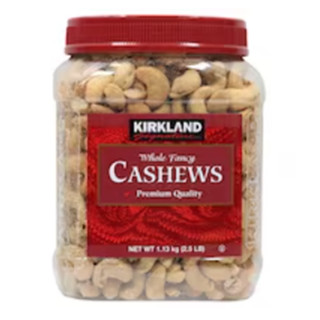 Kirkland Signature Salted Whole Roasted Cashew Nuts 1.13kg.เม็ดมะม่วงหิมพานต์อบเกลือแบบเต็มเม็ด อาหาร ขนมขบเคี้ยว ถั่ว