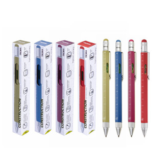 Troika ปากกาลูกลื่น มัลติฟังก์ชั่น Construction Ballpoint Pen