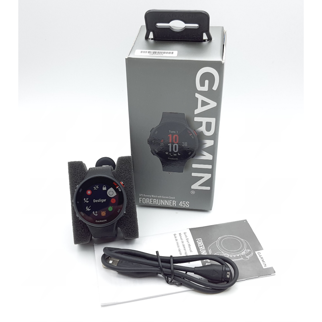 นาฬิกา GARMIN FORERUNNER 45S 010-02156-02 GPS RUNNING พร้อมสายชาร์จพร้อมกล่อง (ใหม่) #G33
