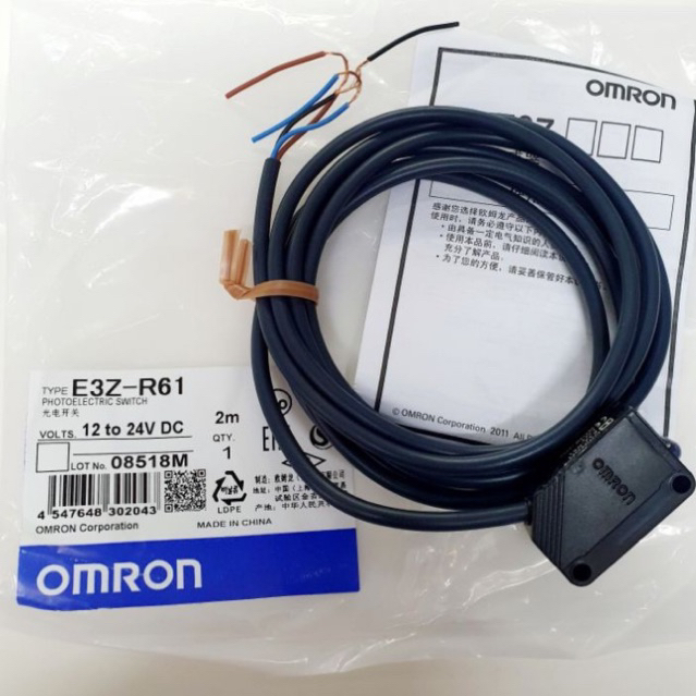 Photo Sensor E3Z-R61 12-24vdc ของใหม่ คุณภาพสูง พร้อมส่ง ออกบิลได้ ส่งที่ไทย