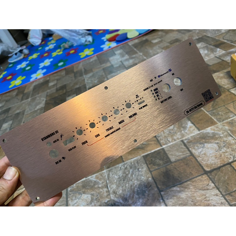 แผ่นเพลท HT21 แบบตรงรุ่น สืทองแดง สำหรับลำโพงบลูทูธDiy