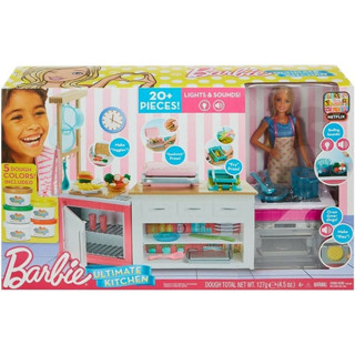 Barbie® Ultimate Kitchen ตุ๊กตา บาร์บี้ ชุดครัว ขนาดใหญ่ รุ่น FRH73