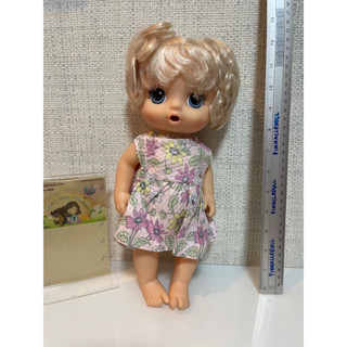 Baby alive doll มีเสียง กินแป้งโดว์ได้ อึ ฉี่ได้ ของแท้ ชุดแถม สภาพ97%