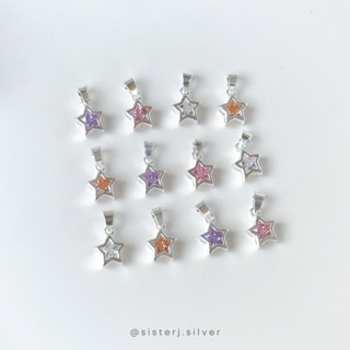 Sister J. (bunny) star diamond pendant จี้ดาวห่วงหูกระต่าย จี้เงินแท้ (เฉพาะจี้) /silver925