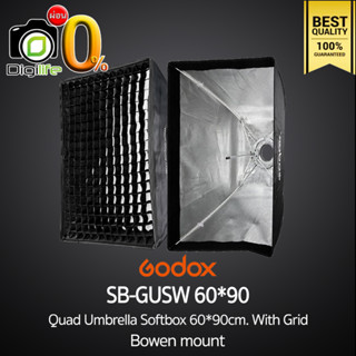 Godox Softbox SB-GUSW 60*90 cm. With Grid - [ Bowen Mount ] Quad Umbrella Softbox วิดีโอ รีวิว Live ถ่ายรูปติบัตร